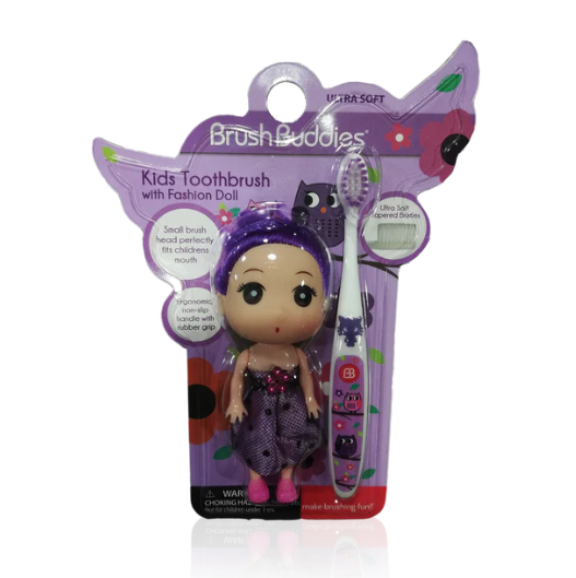 Kids Toothbrush with Fashion Doll