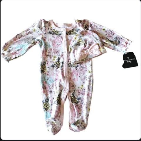 Laura Ashley Footie Floral Pajamas