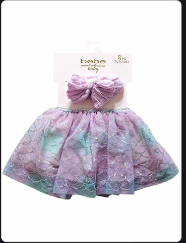 Bebe- Girls Mermaid Tutu & Headband