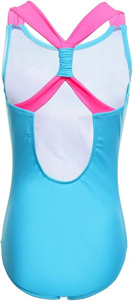 Girls One Piece Swimsuit, Dolphin - back