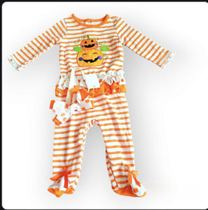 Baby Boy Girl Halloween Outfit Newborn Boo Pumpkin