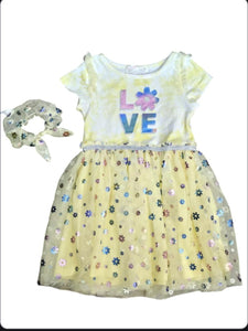 Young Heart- Yellow Tulle Dress for Girls