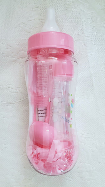 Jumbo Baby Bottle Bank Infant Gift Set