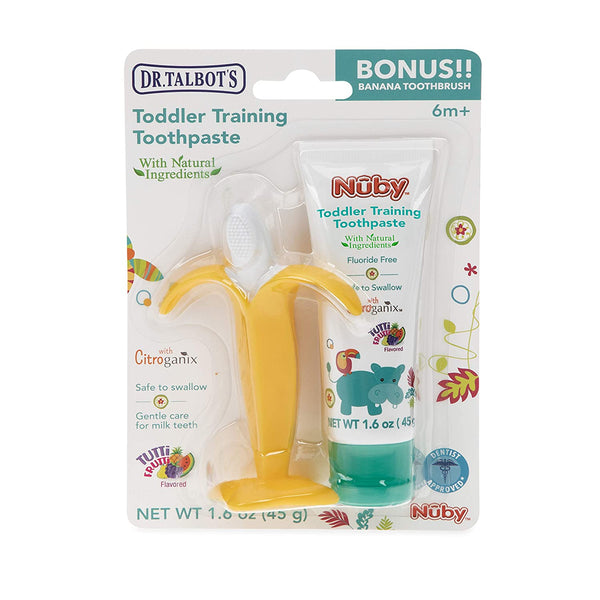 Dr. Talbot's Toddler Training Toothbrush and Toothpaste - 6m+