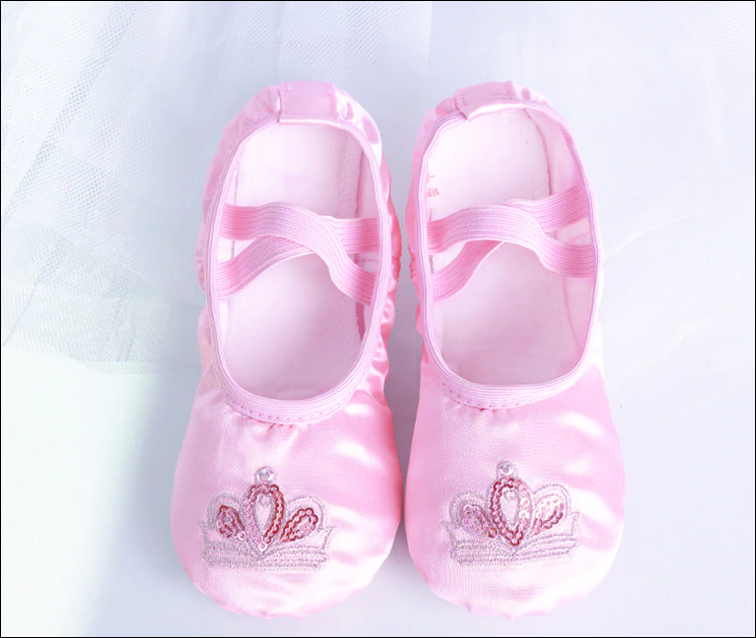 Pink Crown Ballet Slipper