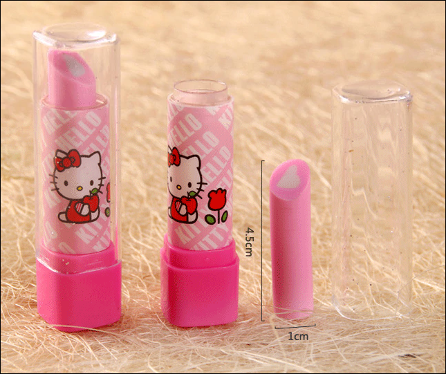 Hello 2024 kitty Erasers Lipsticks