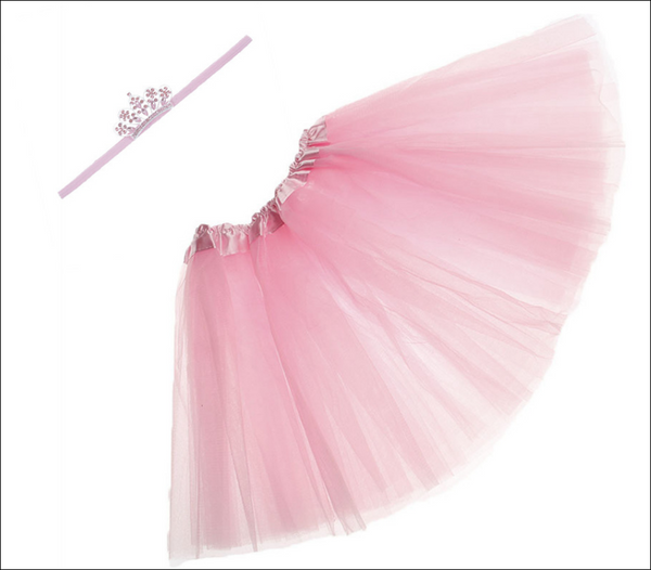 Tiara Headband & TuTu Dress - Pink