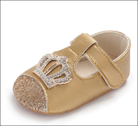 Crown Princess Shoes - Gold