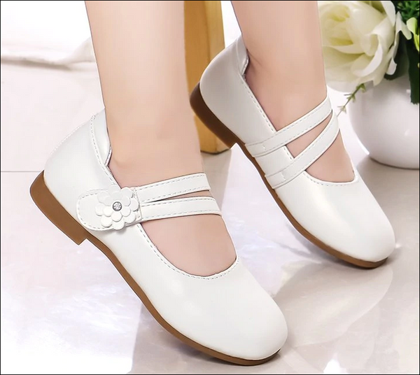 Princess Flower Shoes - white