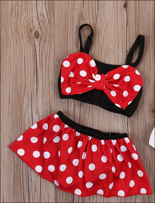 Baby Polka Dots Swimwear Bikini Set