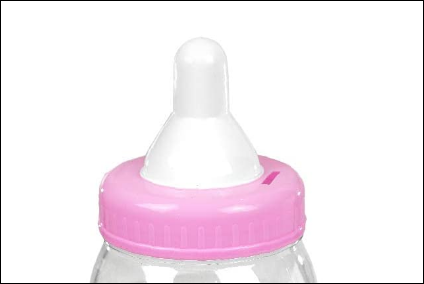 Jumbo Baby Bottle Bank Infant Gift Set