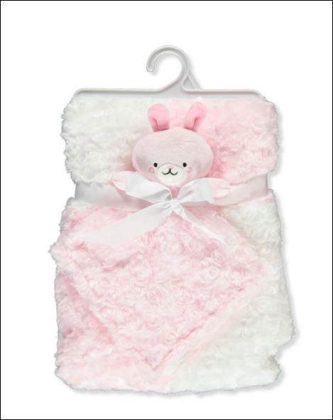 Bon Bebe Plush Swirl Blanket & Toy Set