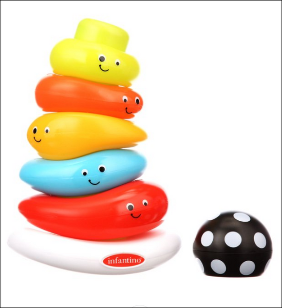 Infantino Funny Faces Ring Stacker