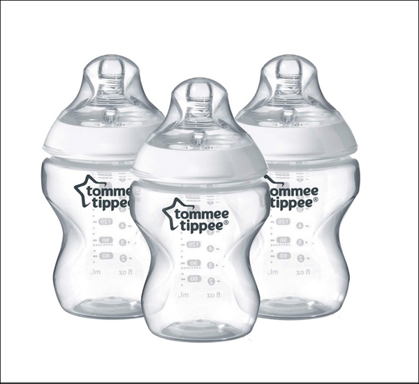 Tommee Tippee Closer to Nature Baby Bottle, Flow, 9 Ounce, 3 Count